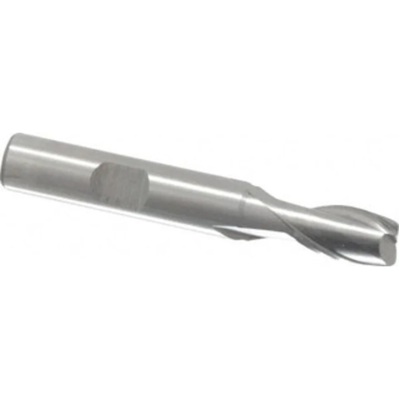 Value Collection 11/32, 9/16 LOC, 3/8 Shank Diam, 2-3/8 OAL, 2 Flute, High Speed Steel Square End Mill Single End, Un...
